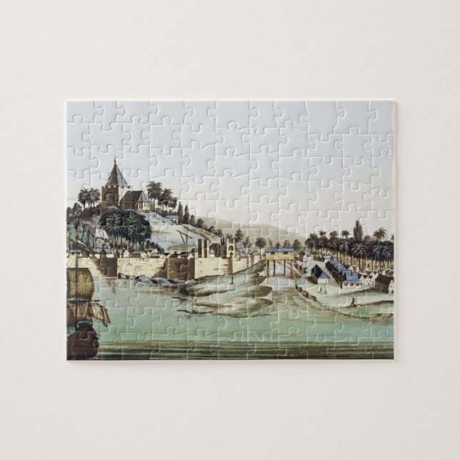 Der Hafen und die Stadt von Malakka, Malaysia, (Horizontal)