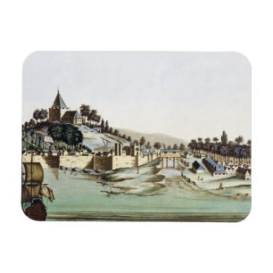 Der Hafen und die Stadt von Malakka, Malaysia, Magnet