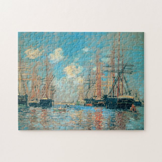 Der Hafen von Amsterdam Monet Fine Art (Horizontal)