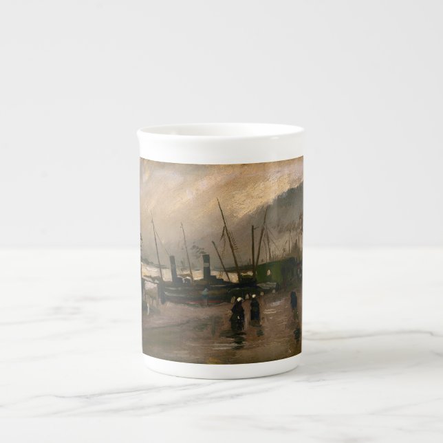 Der Hafen von Amsterdam von Vincent Gogh Prozellantasse (Vorderseite)