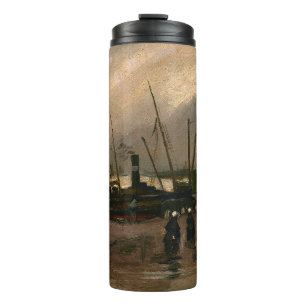 Der Hafen von Amsterdam von Vincent Gogh Thermosbecher
