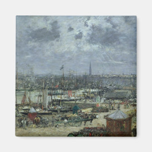 Der Hafen von Bordeaux, 1874 Magnet