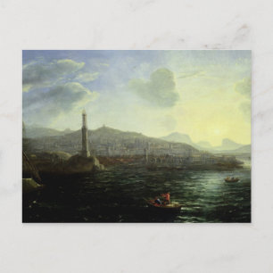 Der Hafen von Genua, Meerblick Postkarte