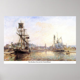Der Hafen von Honfleur von Claude Monet Poster