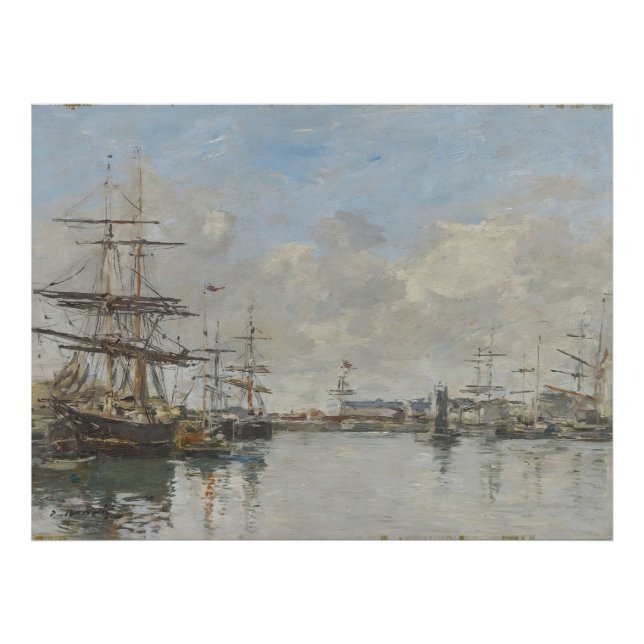 Der Hafen von Le Havre (ca. 1885-90) Fotodruck (Vorne)