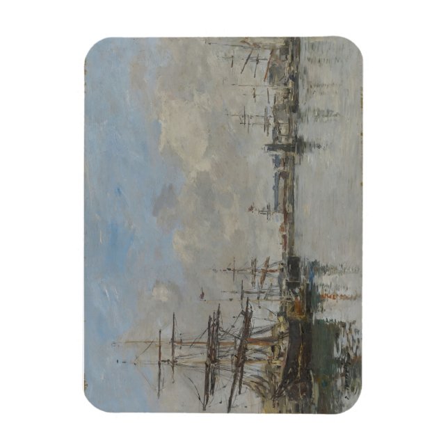 Der Hafen von Le Havre (ca. 1885-90) Magnet (Vertikal)