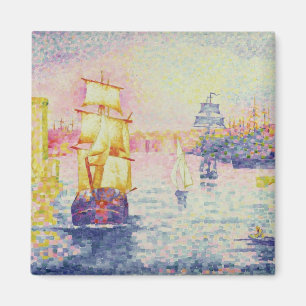 Der Hafen von Marseille, c.1909 (Öl auf Leinwand) Magnet