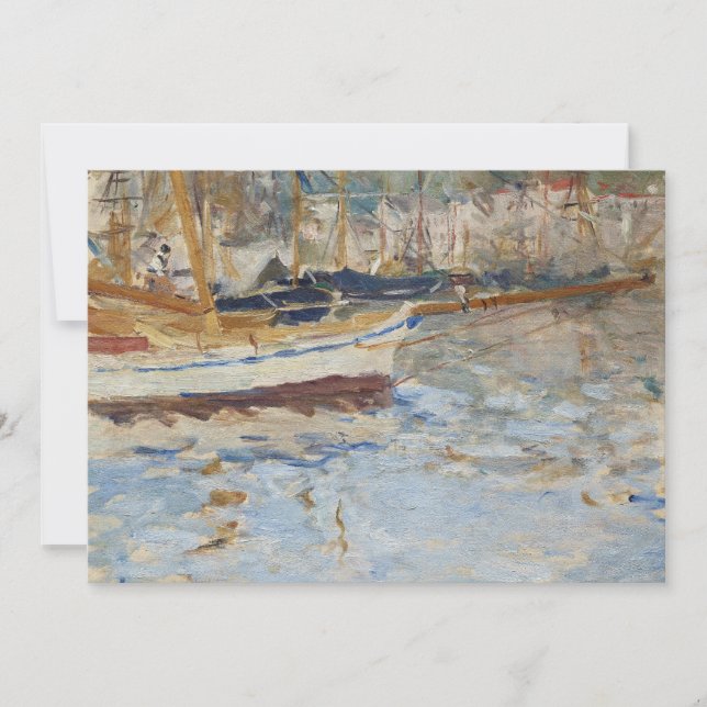Der Hafen von Nizza | Berthe Morisot (Vorderseite)