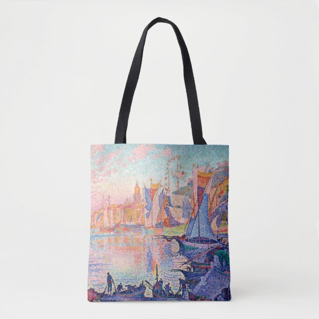 Der Hafen von Saint-Tropez, Signac Tasche (Vorderseite)