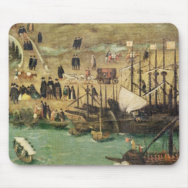 Der Hafen von Sevilla, c.1590 Mousepad (Vorne)