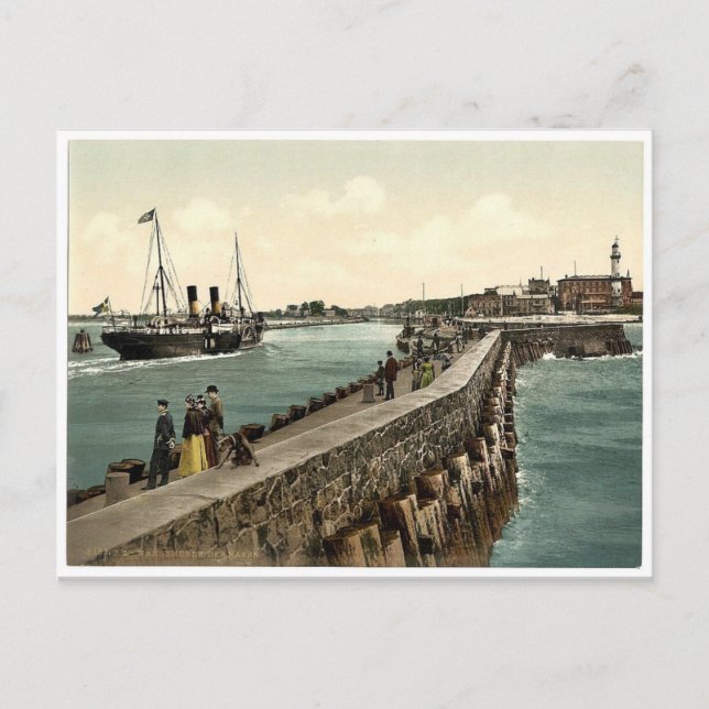 Der Hafen, Warnemunde, Rostock, Mecklenburg-Schwer Postkarte (Vorderseite)