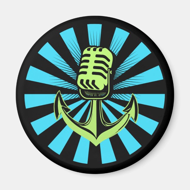 Der Hafenpodcast-Kühlschrankmagnet Magnet (Vorne)