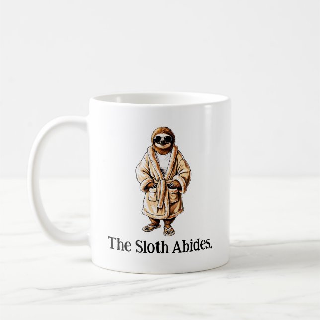 Der Hahn hält sich. Auskühlen von Slothware Kaffeetasse (Links)