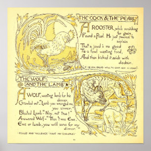 Der Hahn und die Perle - Der Wolf und das Lamm Poster
