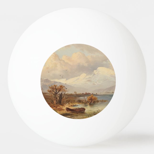 Der Haider See - Emil Barbarini Tischtennisball (Vorderseite)