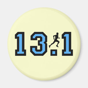Der Halbmarathon der Männer Magnet