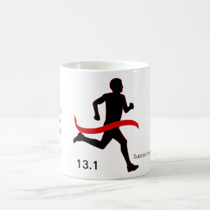 Der Halbmarathon-Rot-Band der Männer Kaffeetasse