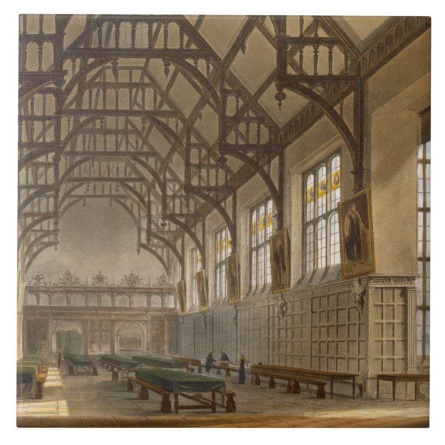 Der Hall der Dreiheits-Uni, Cambridge, von ' Fliese (Vorderseite)