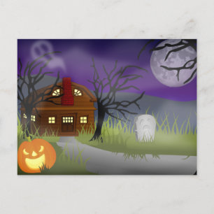 Der Halloween Nebel - Feiertagspostkarte