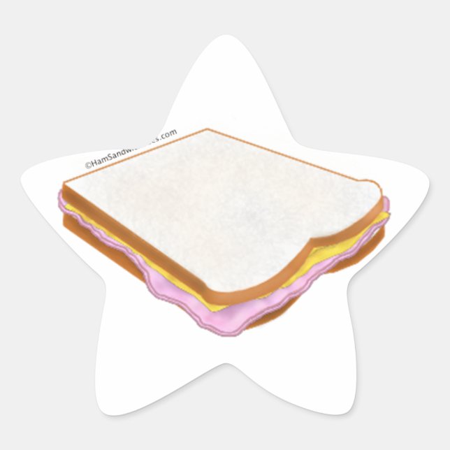 Der Ham Sandwich Stern-Aufkleber (Vorderseite)