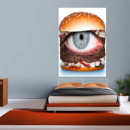 Der Hamburger sieht Sie an | AI Art Poster