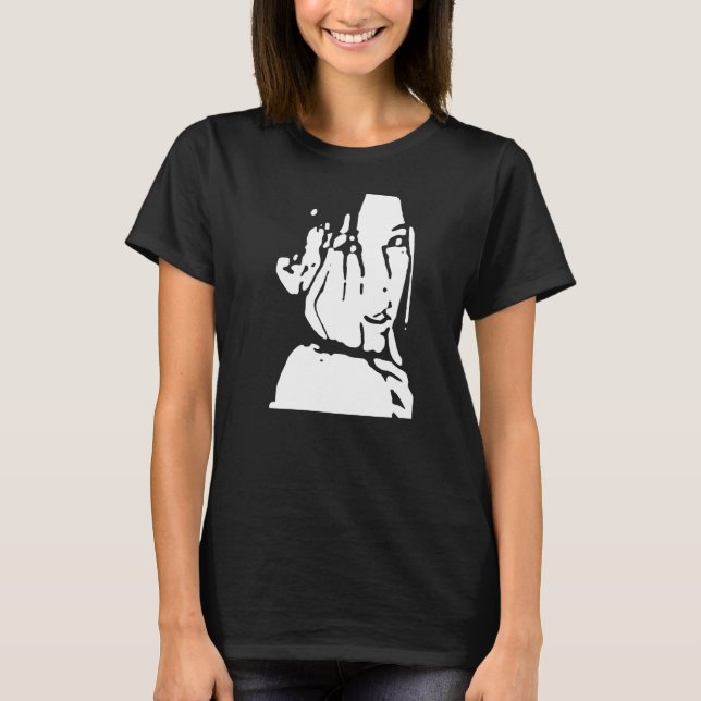 Der Hanes ComfortSoft der Frauen - klein T-Shirt (Vorderseite)