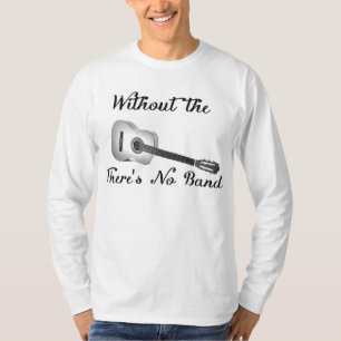 Der Hanes der Akustikgitarre-Männer langes T-Shirt