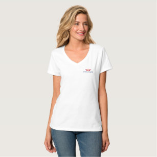 Der Hanes MASC Frauen Nano-V-Hals T - Shirt