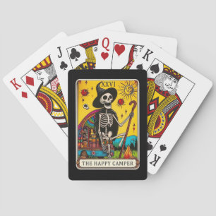 Der Happy Camper Skeleton Tarot Poker Deck Spielkarten