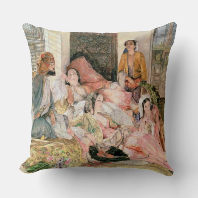 Der Harem, c.1850 Kissen (Vorderseite)
