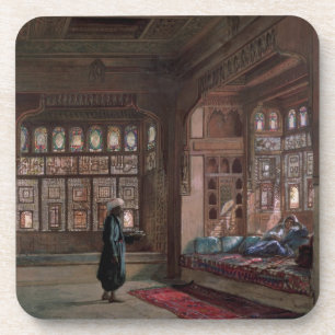 Der Harem von Scheich Sadat, Kairo, 1870 Getränkeuntersetzer