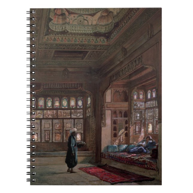 Der Harem von Scheich Sadat, Kairo, 1870 Notizblock (Vorderseite)