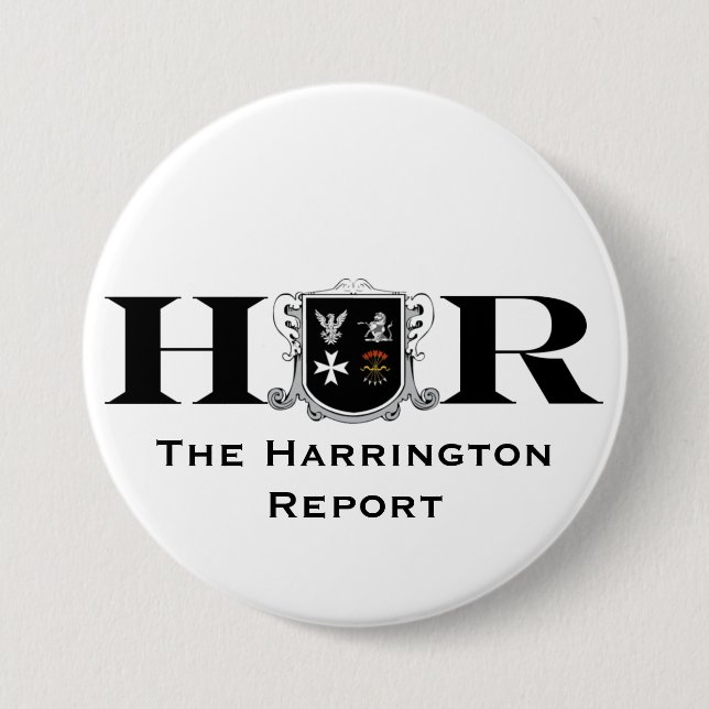 Der Harrington Berichts-Knopf Button (Vorderseite)