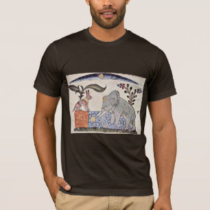 Der Hase und der Elefantenkönig vor dem Spiegel T-Shirt