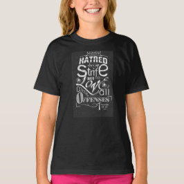 Der Hass bricht auf, aber Liebe über alles kommt.. T-Shirt