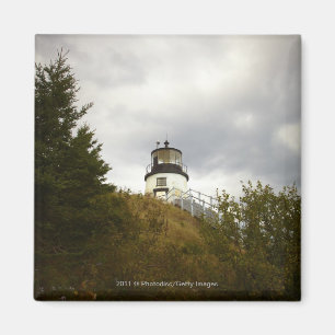 Der Hauptleuchtturm der Eule an einem bewölkten Magnet