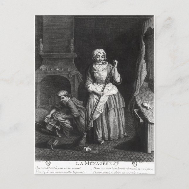 Der Haushälterin Postkarte (Vorderseite)