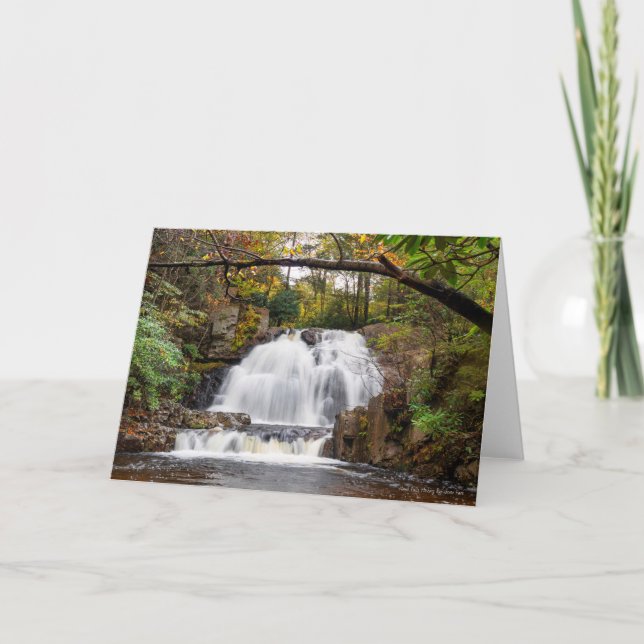 Der Hawkesfall im Herbst Karte (Vorderseite)