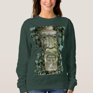 Der heidnische keltische Grüne Mann mit ivy Blätte Sweatshirt