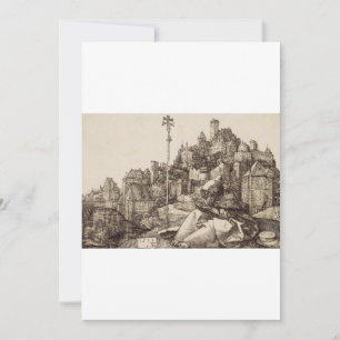 Der Heilige Antonius liest von Albrecht Dürer Dankeskarte
