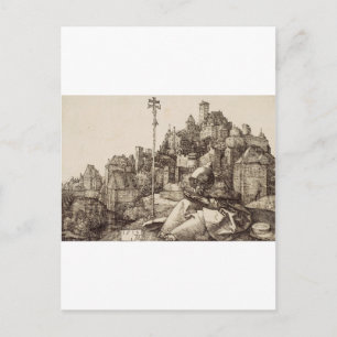 Der Heilige Antonius liest von Albrecht Dürer Postkarte