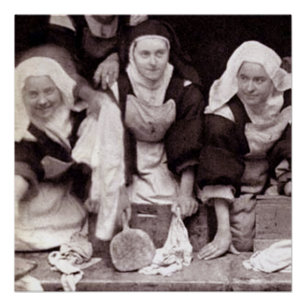 Der Heilige bei der Arbeit. Poster