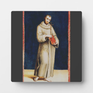 Der Heilige Franz von Assisi von Raffael Renaissan Fotoplatte