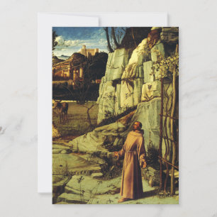 Der heilige Franziskus in der Wüste von Giovanni B Einladung