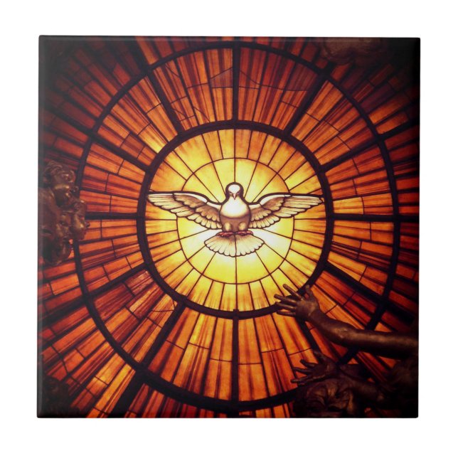 Der Heilige Geist (Bernini) Fliese (Vorderseite)