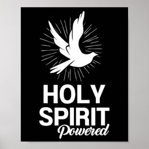 Der Heilige Geisttaub trieb den Menschen Christlic Poster