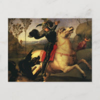 Der heilige Georg kämpft gegen den Drachen von Rap