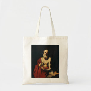 Der Heilige Hieronymus von Jusepe de Ribera Tragetasche