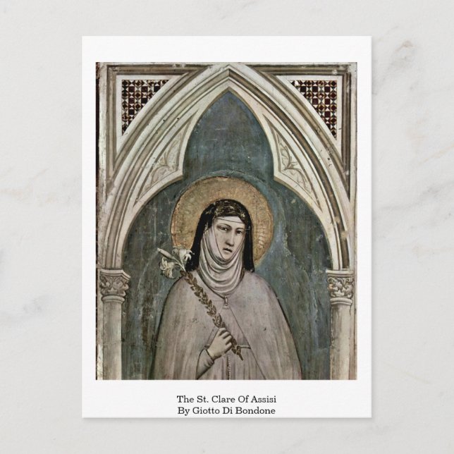 Der heilige Himmel von Assisi von Giotto di Bondon Postkarte (Vorderseite)