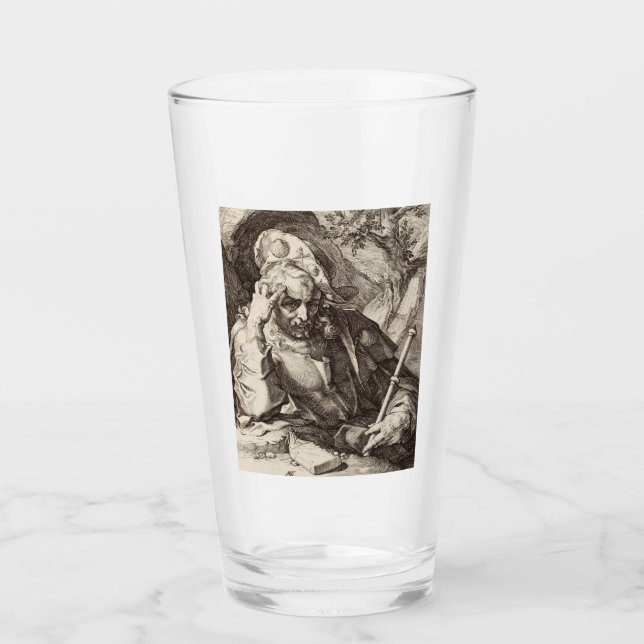 Der Heilige James der Große Apostel Glas (Vorderseite)